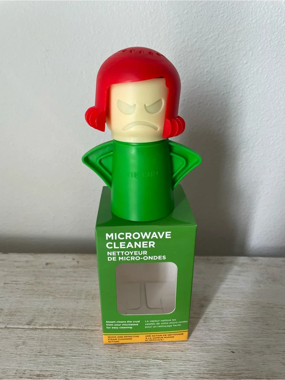Angry Mama Red-Headed Green Microwave Cleaner